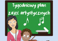 Tygodniowy plan zajęć artystycznych w Szkole Muzycznej I st.